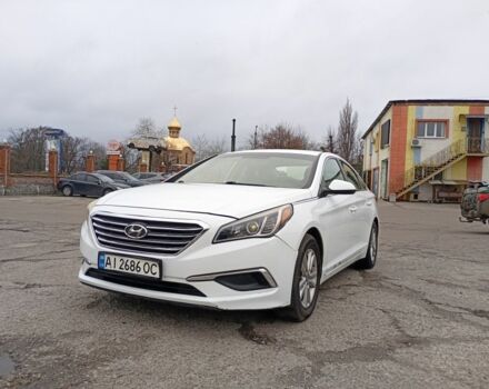 Белый Хендай Соната, объемом двигателя 2.4 л и пробегом 152 тыс. км за 10200 $, фото 1 на Automoto.ua