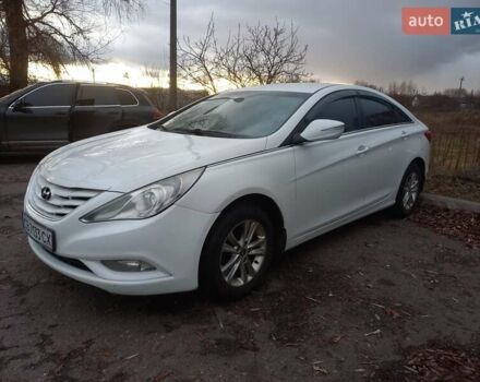 Белый Хендай Соната, объемом двигателя 2 л и пробегом 197 тыс. км за 7500 $, фото 1 на Automoto.ua