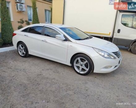 Белый Хендай Соната, объемом двигателя 2 л и пробегом 202 тыс. км за 8400 $, фото 1 на Automoto.ua