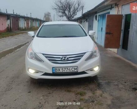 Белый Хендай Соната, объемом двигателя 2 л и пробегом 208 тыс. км за 8500 $, фото 1 на Automoto.ua