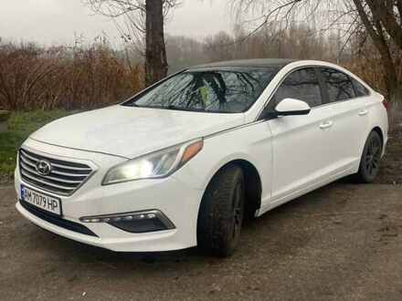 Белый Хендай Соната, объемом двигателя 2.36 л и пробегом 232 тыс. км за 7400 $, фото 1 на Automoto.ua