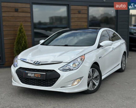 Белый Хендай Соната, объемом двигателя 2.36 л и пробегом 160 тыс. км за 9950 $, фото 1 на Automoto.ua