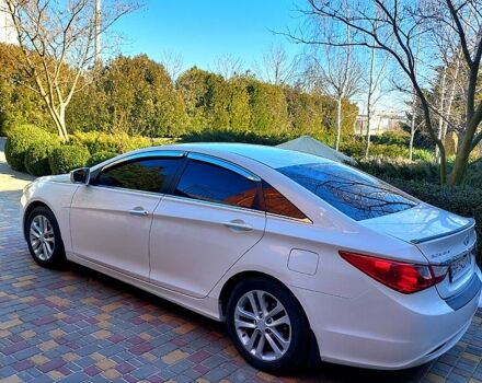 Белый Хендай Соната, объемом двигателя 2 л и пробегом 186 тыс. км за 7900 $, фото 1 на Automoto.ua