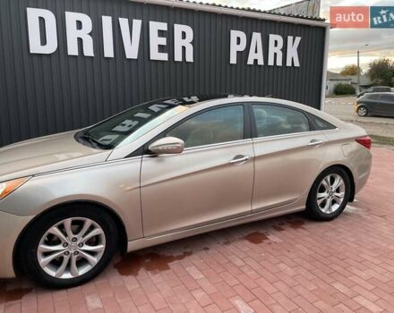 Бежевый Хендай Соната, объемом двигателя 2.36 л и пробегом 142 тыс. км за 8500 $, фото 1 на Automoto.ua