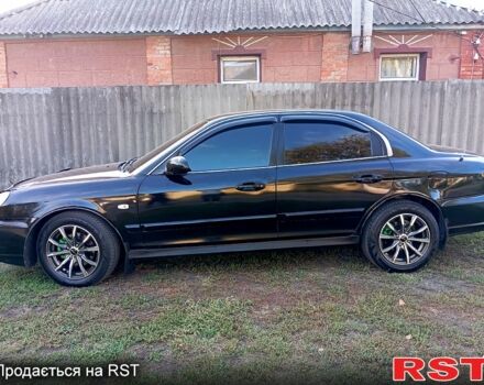 Черный Хендай Соната, объемом двигателя 2 л и пробегом 370 тыс. км за 4300 $, фото 2 на Automoto.ua