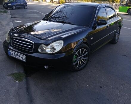 Черный Хендай Соната, объемом двигателя 2 л и пробегом 370 тыс. км за 4300 $, фото 8 на Automoto.ua