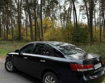 Черный Хендай Соната, объемом двигателя 2 л и пробегом 266 тыс. км за 6000 $, фото 2 на Automoto.ua