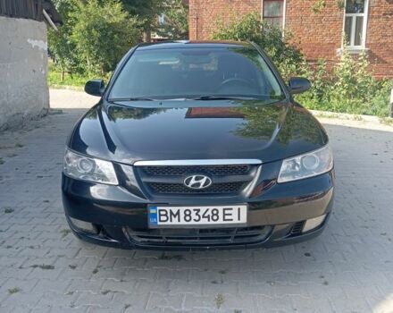 Черный Хендай Соната, объемом двигателя 2.4 л и пробегом 111 тыс. км за 5000 $, фото 2 на Automoto.ua