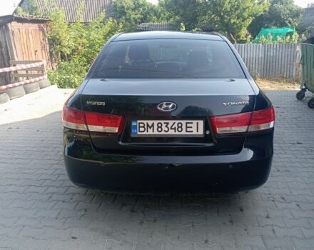 Черный Хендай Соната, объемом двигателя 2.4 л и пробегом 111 тыс. км за 5000 $, фото 5 на Automoto.ua