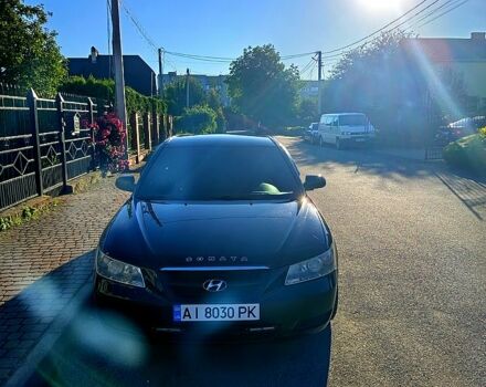 Черный Хендай Соната, объемом двигателя 2 л и пробегом 320 тыс. км за 6200 $, фото 3 на Automoto.ua