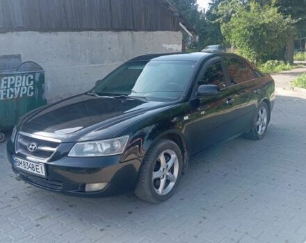 Черный Хендай Соната, объемом двигателя 2.4 л и пробегом 111 тыс. км за 5000 $, фото 1 на Automoto.ua