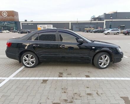 Черный Хендай Соната, объемом двигателя 2 л и пробегом 242 тыс. км за 5750 $, фото 1 на Automoto.ua