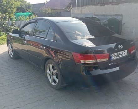 Черный Хендай Соната, объемом двигателя 2.4 л и пробегом 111 тыс. км за 5000 $, фото 4 на Automoto.ua