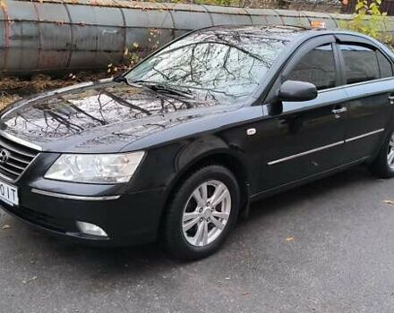 Черный Хендай Соната, объемом двигателя 2 л и пробегом 224 тыс. км за 6500 $, фото 4 на Automoto.ua