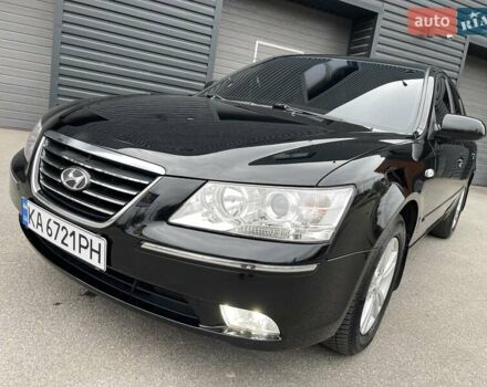 Черный Хендай Соната, объемом двигателя 2 л и пробегом 110 тыс. км за 9700 $, фото 2 на Automoto.ua