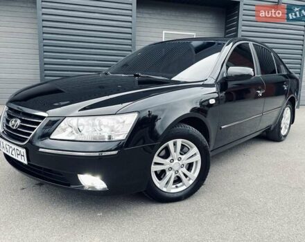 Черный Хендай Соната, объемом двигателя 2 л и пробегом 110 тыс. км за 9700 $, фото 12 на Automoto.ua