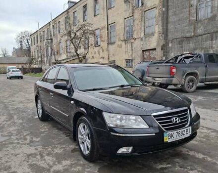 Черный Хендай Соната, объемом двигателя 2 л и пробегом 264 тыс. км за 5400 $, фото 1 на Automoto.ua