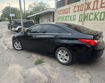 Черный Хендай Соната, объемом двигателя 2 л и пробегом 170 тыс. км за 6100 $, фото 1 на Automoto.ua