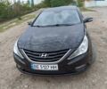Черный Хендай Соната, объемом двигателя 2 л и пробегом 350 тыс. км за 7500 $, фото 1 на Automoto.ua
