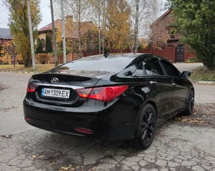 Черный Хендай Соната, объемом двигателя 2 л и пробегом 216 тыс. км за 7499 $, фото 5 на Automoto.ua