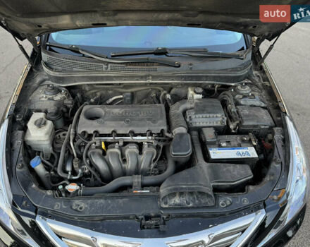 Черный Хендай Соната, объемом двигателя 2.4 л и пробегом 270 тыс. км за 9200 $, фото 36 на Automoto.ua