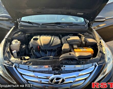 Черный Хендай Соната, объемом двигателя 2.4 л и пробегом 200 тыс. км за 7600 $, фото 10 на Automoto.ua