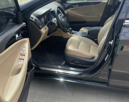 Черный Хендай Соната, объемом двигателя 2.36 л и пробегом 212 тыс. км за 9700 $, фото 6 на Automoto.ua