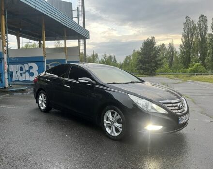 Черный Хендай Соната, объемом двигателя 2.4 л и пробегом 180 тыс. км за 8799 $, фото 1 на Automoto.ua