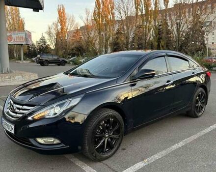Черный Хендай Соната, объемом двигателя 2 л и пробегом 216 тыс. км за 8750 $, фото 8 на Automoto.ua