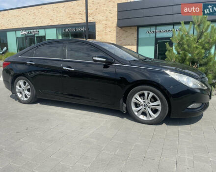 Черный Хендай Соната, объемом двигателя 2.36 л и пробегом 212 тыс. км за 9700 $, фото 2 на Automoto.ua