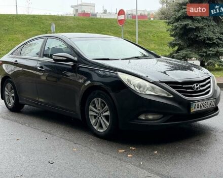 Черный Хендай Соната, объемом двигателя 2 л и пробегом 200 тыс. км за 5999 $, фото 1 на Automoto.ua