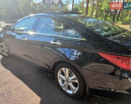 Черный Хендай Соната, объемом двигателя 2.36 л и пробегом 118 тыс. км за 9600 $, фото 113 на Automoto.ua