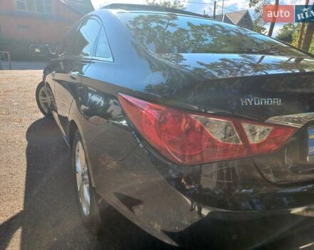 Черный Хендай Соната, объемом двигателя 2.36 л и пробегом 118 тыс. км за 9600 $, фото 123 на Automoto.ua