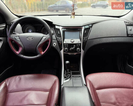 Черный Хендай Соната, объемом двигателя 2.4 л и пробегом 188 тыс. км за 12000 $, фото 28 на Automoto.ua