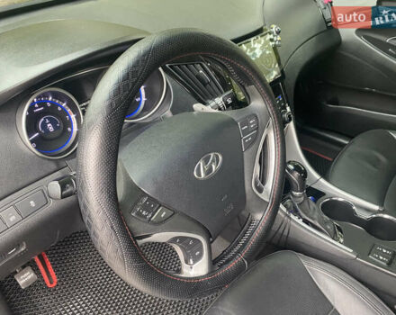 Чорний Хендай Соната, об'ємом двигуна 2 л та пробігом 200 тис. км за 9000 $, фото 15 на Automoto.ua