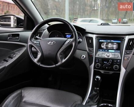 Черный Хендай Соната, объемом двигателя 2.36 л и пробегом 196 тыс. км за 9800 $, фото 10 на Automoto.ua