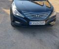 Черный Хендай Соната, объемом двигателя 2 л и пробегом 170 тыс. км за 7730 $, фото 1 на Automoto.ua