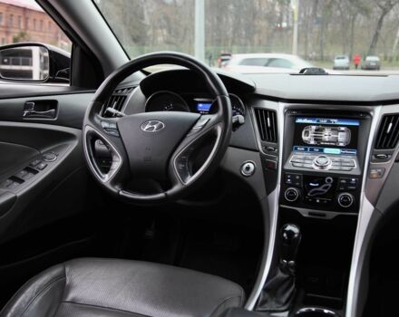 Черный Хендай Соната, объемом двигателя 2.4 л и пробегом 196 тыс. км за 9800 $, фото 10 на Automoto.ua