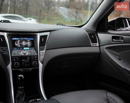 Черный Хендай Соната, объемом двигателя 2.36 л и пробегом 196 тыс. км за 9800 $, фото 12 на Automoto.ua