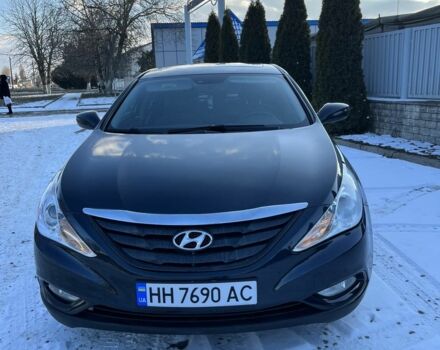 Черный Хендай Соната, объемом двигателя 2.4 л и пробегом 160 тыс. км за 8500 $, фото 1 на Automoto.ua