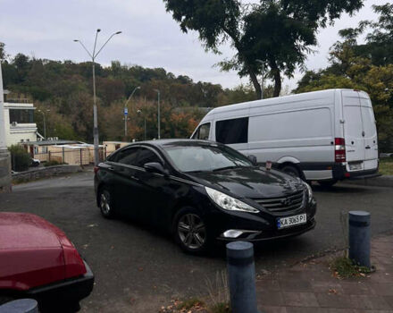 Черный Хендай Соната, объемом двигателя 2 л и пробегом 340 тыс. км за 6500 $, фото 10 на Automoto.ua