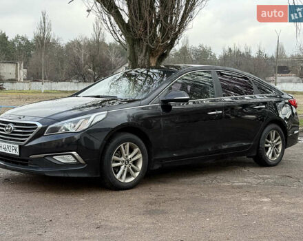 Черный Хендай Соната, объемом двигателя 2 л и пробегом 249 тыс. км за 7500 $, фото 2 на Automoto.ua