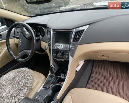 Черный Хендай Соната, объемом двигателя 2.36 л и пробегом 165 тыс. км за 10400 $, фото 12 на Automoto.ua