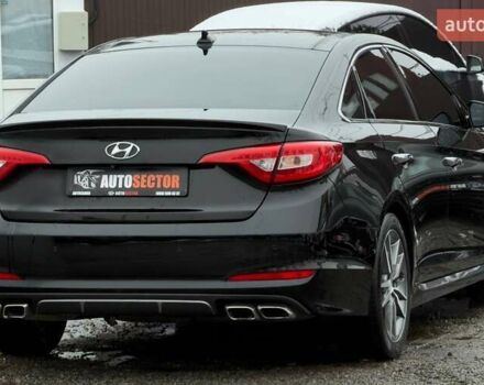 Черный Хендай Соната, объемом двигателя 2 л и пробегом 123 тыс. км за 12800 $, фото 6 на Automoto.ua