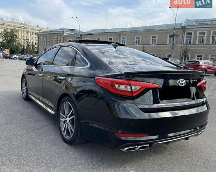 Черный Хендай Соната, объемом двигателя 2 л и пробегом 127 тыс. км за 14200 $, фото 24 на Automoto.ua