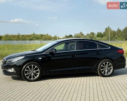 Черный Хендай Соната, объемом двигателя 2 л и пробегом 158 тыс. км за 9900 $, фото 6 на Automoto.ua