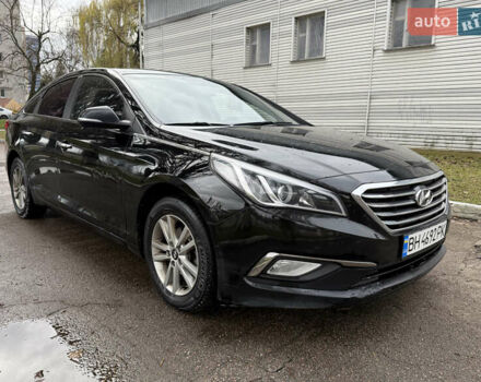 Черный Хендай Соната, объемом двигателя 2 л и пробегом 249 тыс. км за 7500 $, фото 8 на Automoto.ua