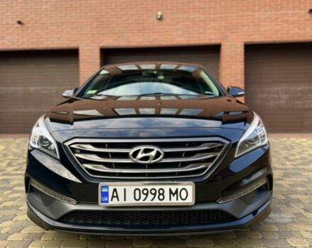 Черный Хендай Соната, объемом двигателя 2.4 л и пробегом 150 тыс. км за 12000 $, фото 3 на Automoto.ua