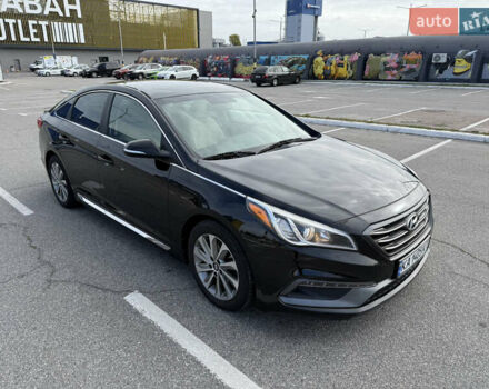 Черный Хендай Соната, объемом двигателя 2.36 л и пробегом 170 тыс. км за 9500 $, фото 3 на Automoto.ua