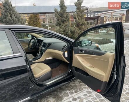 Черный Хендай Соната, объемом двигателя 2.36 л и пробегом 165 тыс. км за 10400 $, фото 4 на Automoto.ua